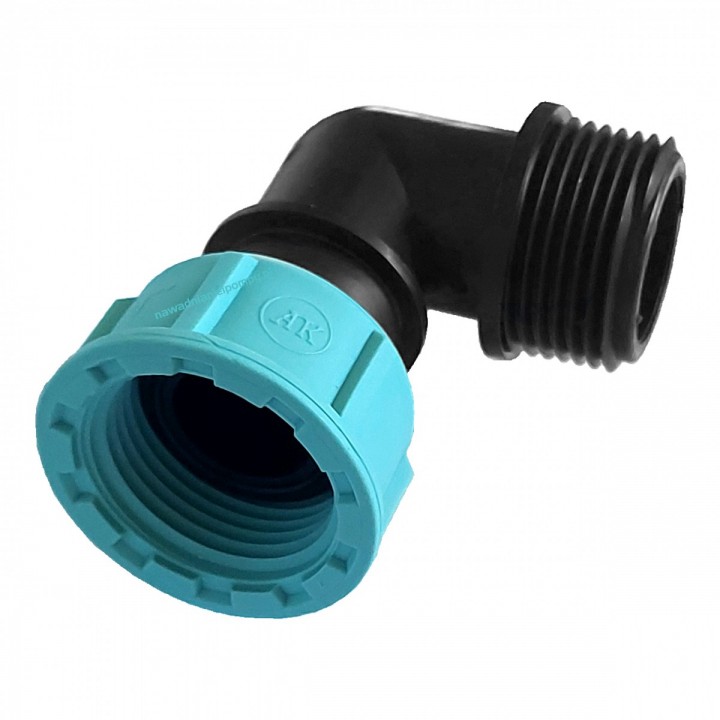 Kolano swivel POM 1" F-M